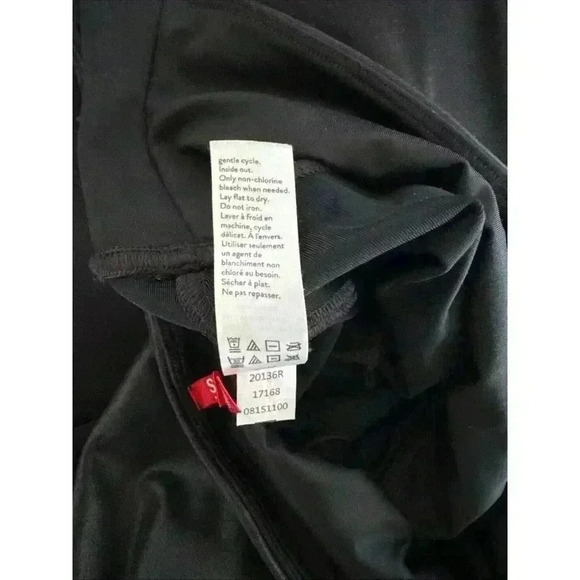 SPANX Women’s Faux Leather MOTO Leggings Black Size Small Shiny Stretch - Picture 8 of 8